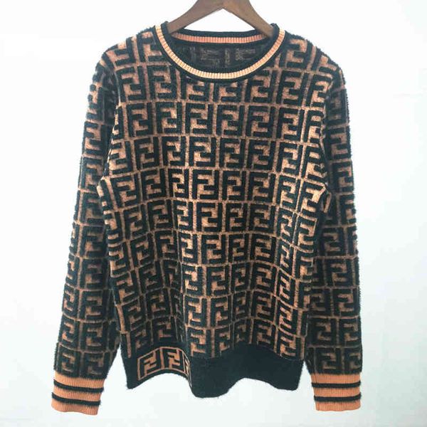 

jacquard mink round neck long sleeve slim fashion knitted for women, White;black