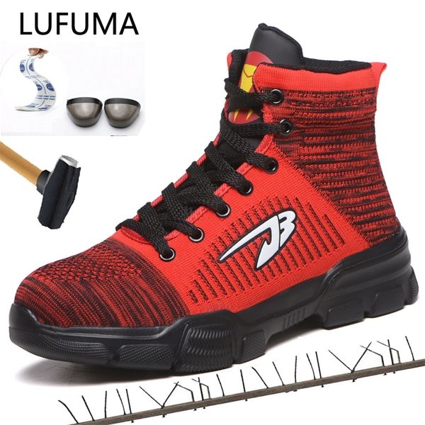 

зима новый мужской анти smashing хлопок стали toe работы высокого top boots с мехом мужчины проколам безопасности обувь y200915, Black;brown