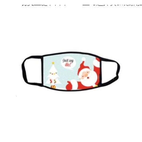 

clause factory chirstmas printing face masks santa mouth cover dustpoof pm2.5 mask without filter washable running bike p80fy
