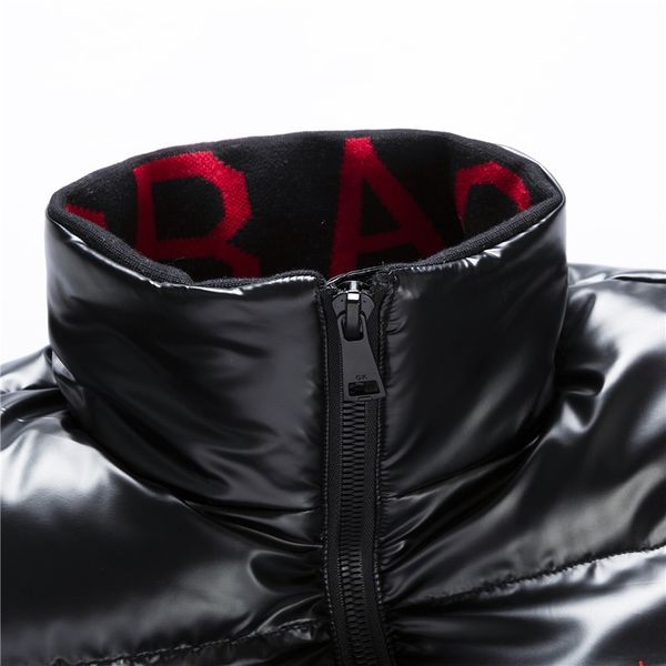 

jaok mens designer down coat luxury embroidery thick jackets fashion big outdoor pattern in back active hooded coat for women letters parkas, Black