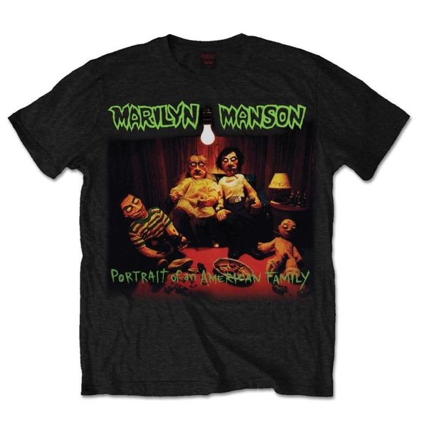 

marilyn manson портрет американской семьи oficial camiseta para hombre 2018. pure hip hop моды балахон дизайнеры футболки толстовка