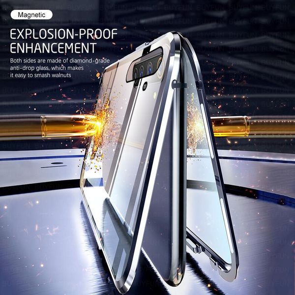 

360 double sided glass case for realme 5 5i case 2020 magnetic metal back cover for realme 5 i realme5i realm bbybhq