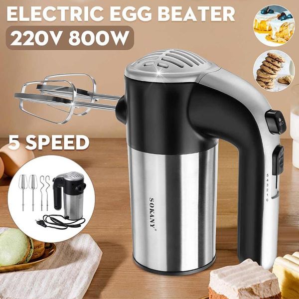 

5 скоростей электрические миксеры блендер высокого качества тесто blender egg лопатка спираль смешать смеситель для кухни кухонный инструмен