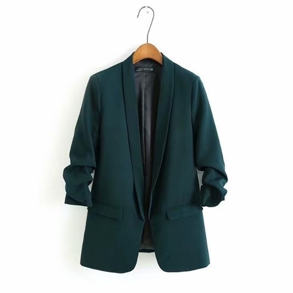 

65-8256 the european and american fashion suit jacket women spring coat woman 201112, Black;brown