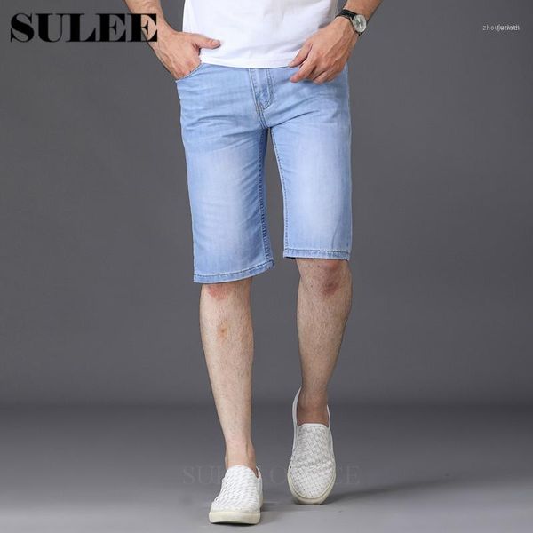 Jeans masculinos vendendo verão casual fino fino homme de marque 2022 coreano jovem homens denim shorts elasticidade afligida homens magro1