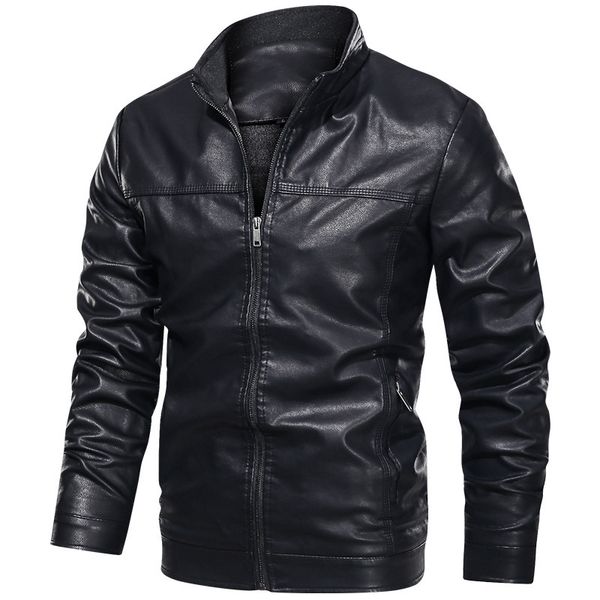 

custom mens leather jacket male pu jacket fashion coat, Black;brown