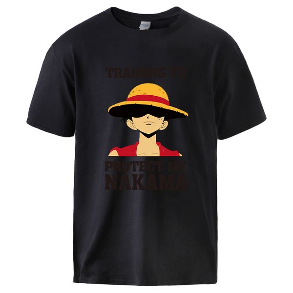 

one piece luffy print cool summer short sleeve causal workout male casual black gray tee sport hooded sweatshirt hoodie men t shirt