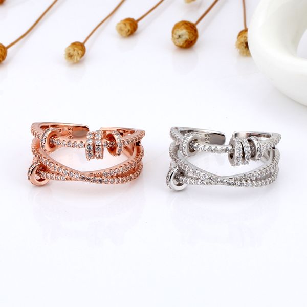 

fashion personality creative ring round elegant quality, Golden;silver