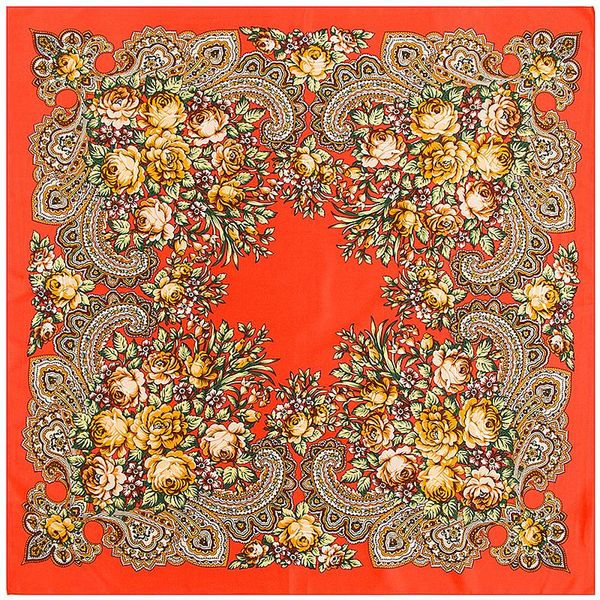 

100% шелковый шарф женщины площади шарфов обруча испания ретро цветочные печати бандана шейный женский foulard шелковый хиджаб lady bufandas, Black