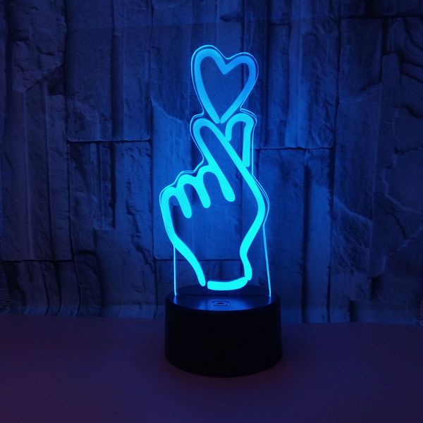 

2021 new love shape table lamp bedside night light usb charge touch led bedlamp multi color for bedroom a8dh