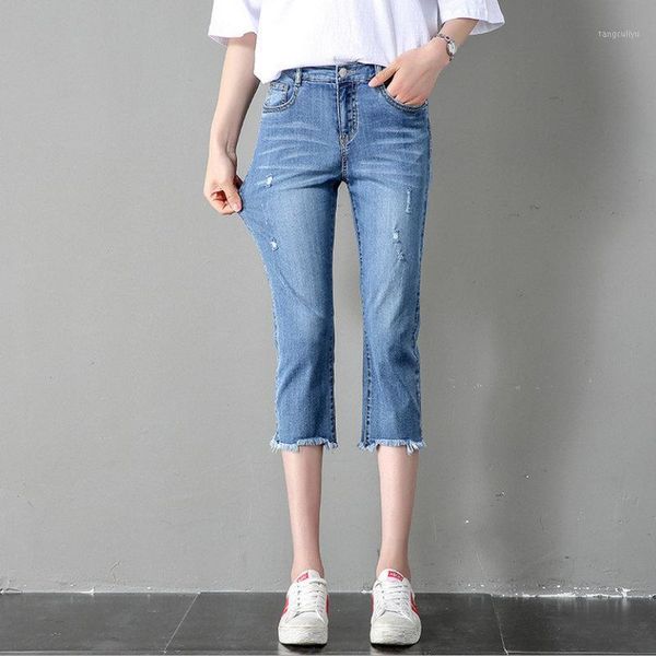 

2020 summer fashion new style women's jeans 9031, Blue