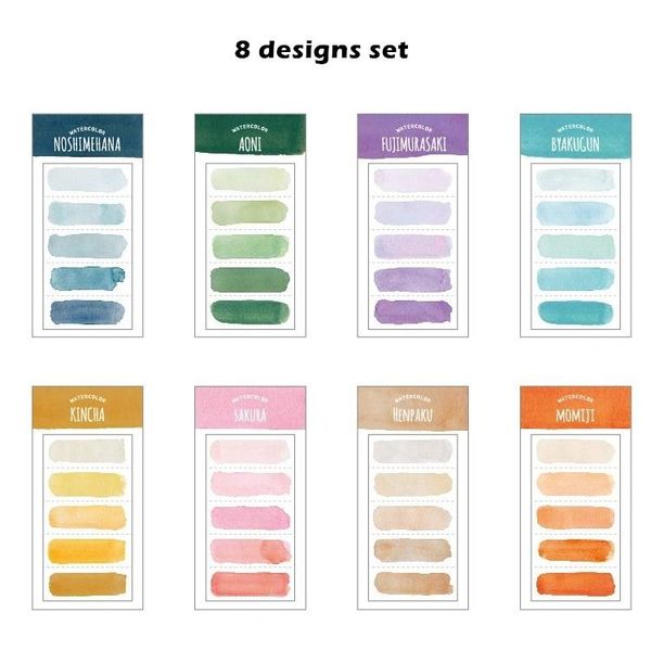 

8 шт акварели memo pad sticky notes adhesive сообщение diary planner наклейка marker это тэг канцелярские школьные принадлежности f6309 bbyu