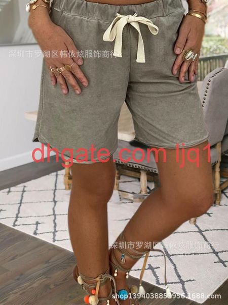 

shorts elastic waist show thin pocket large versatile pants special, White;black