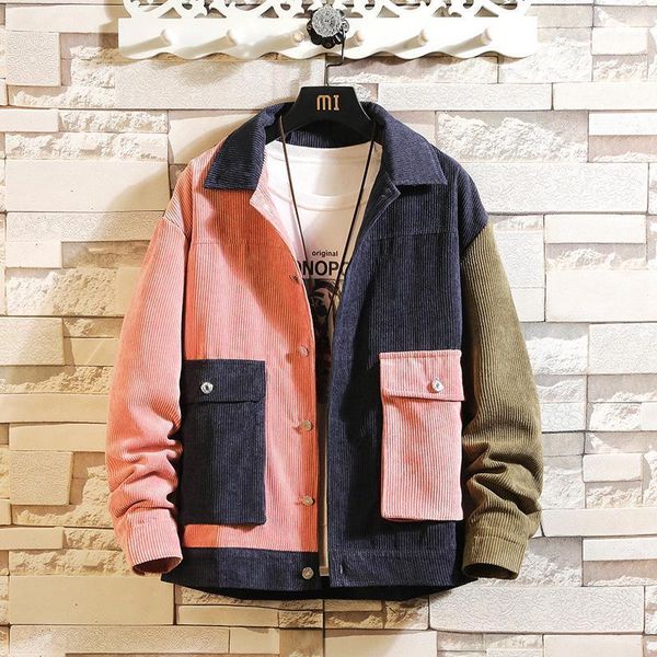

coat men outerwear men's jacket spring autumn 2021 new korean style fashion hiphop streetwear overalls casual jacket male1, Black;brown