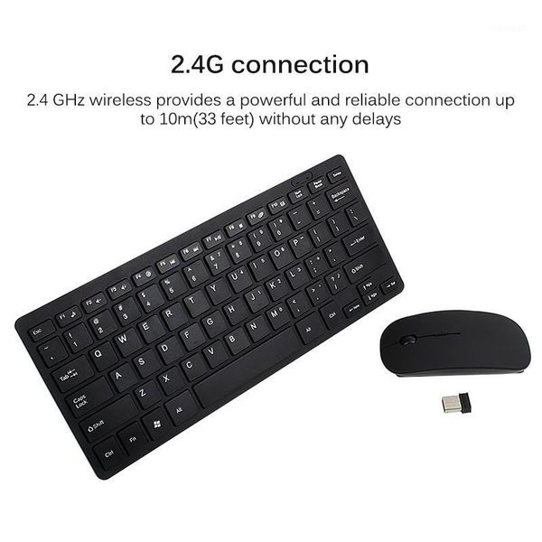 

wireless keyboard and mouse set 2.4 ghz stable connection for office home travel presentation wireless mouse keyboard1