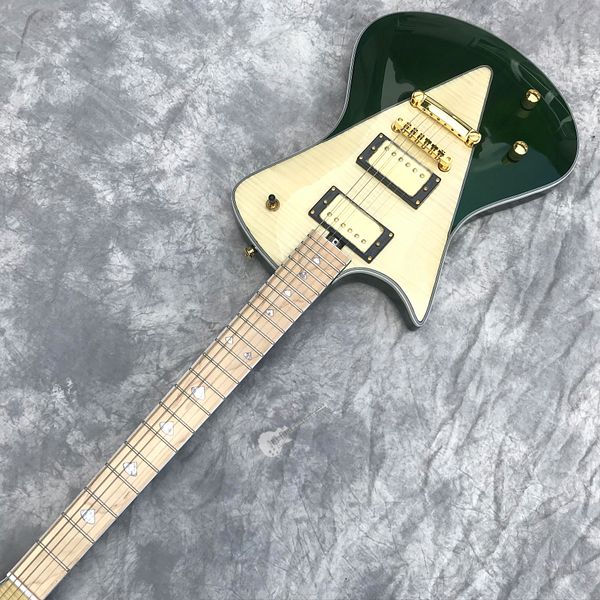 

custom grand electric guitar in left handed with logo and color and shape customized