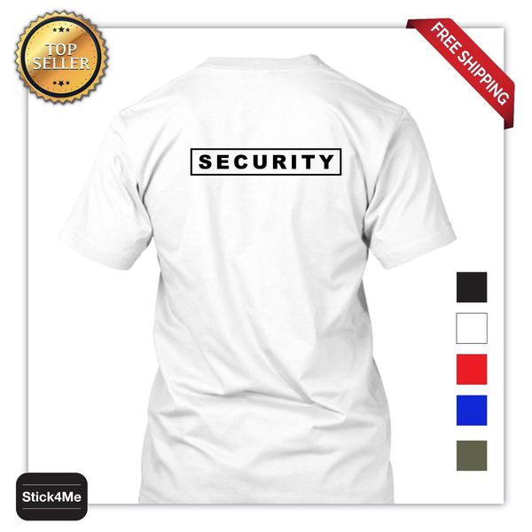 

summer fashion mens printed security party staff uniform funny sides summer men clothing hoodie designers t shirts sweatshirt