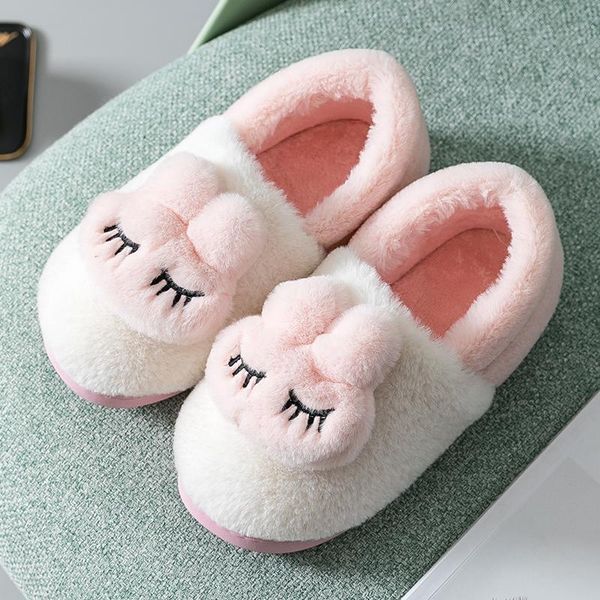 

tzldn зимние теплые тапочки женские семейные рождественские подарочные хлопчатобумажные туфли для мужских и женских плюшевых тапочек в помещ, Black