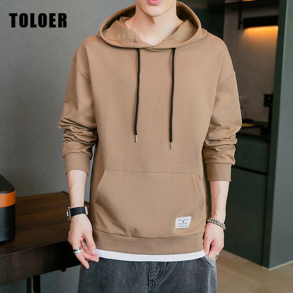 

2021 new casual hoodies men solid color long sleeve hooded fashion streetwear mens sweatshirts autumn new arrival cotton hoodie wj2i, Black