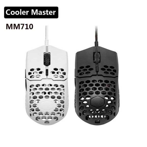 

mice pixart pmw 3389 gaming mouse cooler master mm710 wire 16000 dpi optical sensor lightweight for pc
