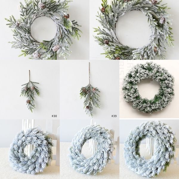 

94bls nordic pine flowers flower pendant diy pink snowflake loose cones christmas wreath cuttings pendant flowers scene layout christmas dec