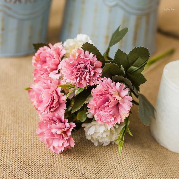 

decorative flowers & wreaths 30 cm 1 pce artificial carnation branch 10 flower heads party wedding home office decor festival christmas flow