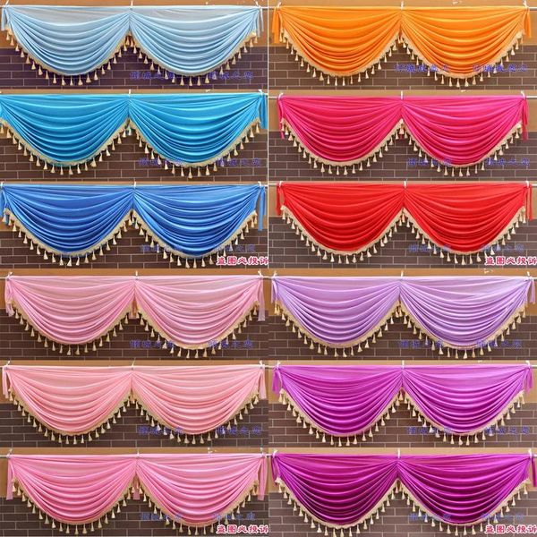 

wedding swags drapes for backdrop decoration table skirting 20ft length swag backdrop wedding party banquet decoration