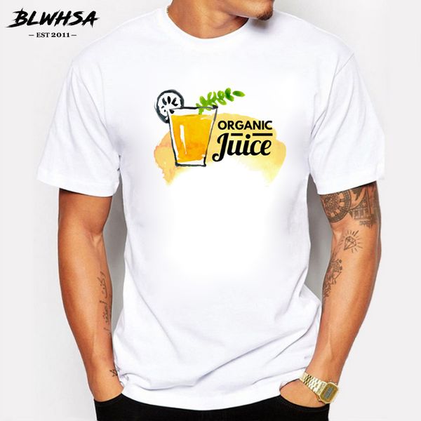 

sport fashion summer t shirt men o-neck cotton comfortable t-shirt casual short sleeve watercolor orange juice print men tshirt