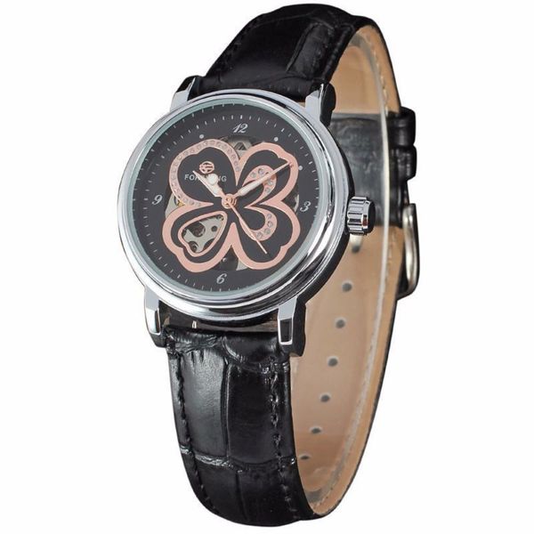 

automatic 260 forsing leather fusini korean women's mechanical simple classic business watch xaqu, Slivery;brown