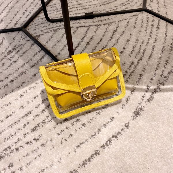 

gtgaa female letter transparent square square phone 2020 korean bag straddle small mobile bag student color contrast mobile phone small summ