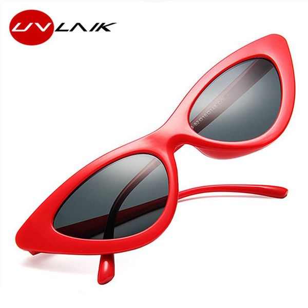 

sunglasses uvlaik vintage cat eye women's brand designer eyeglasses retro small cateye sun glasses ladies, White;black