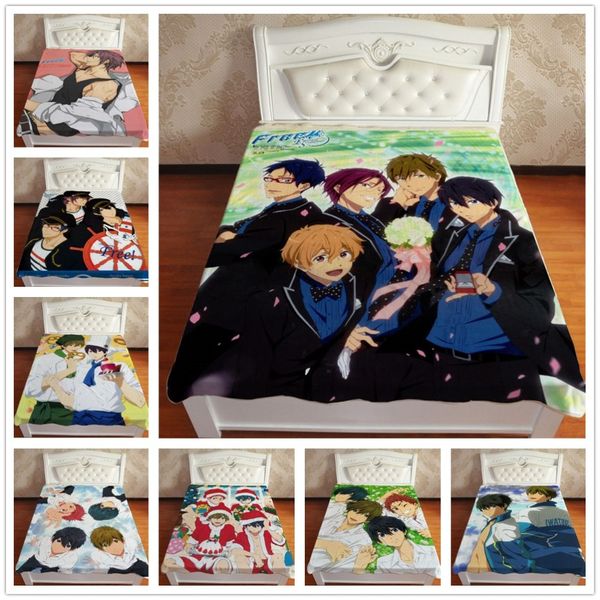 

anime manga бесплатно! iwatobi swim club throw одеяло 001