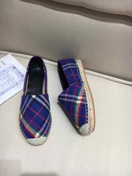 

20 новые радужный плед рыбак обуви женщин плоского shoeswith листьев веревочные подошвы и не скольжение кожи дышащих женщин сингла, Black