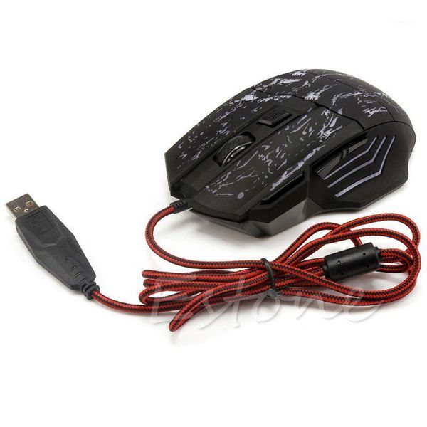 

mice 5500 dpi 7 buttons led optical usb wired gaming mouse for pro gamer wxta1