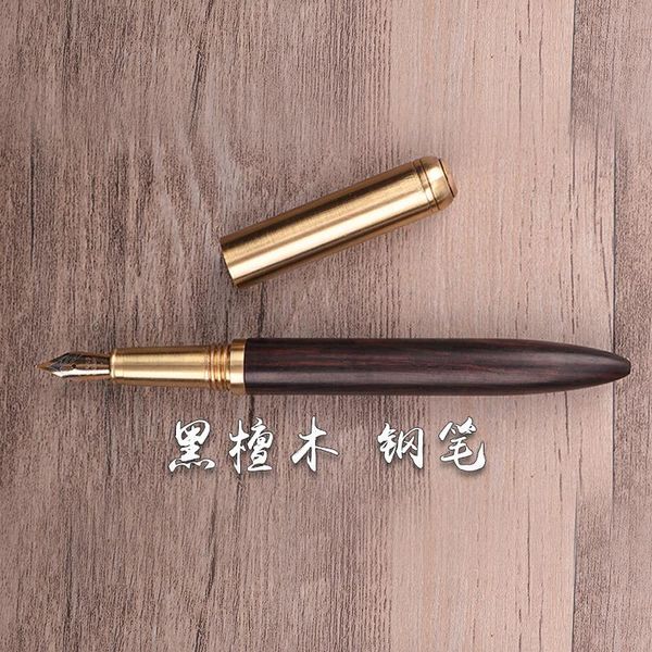 

luxury wood fountain pen iraurita ink pen 0.7mm nib caneta stationery office supplies with pen bag for gift gb43 bbymkp, Blue;orange