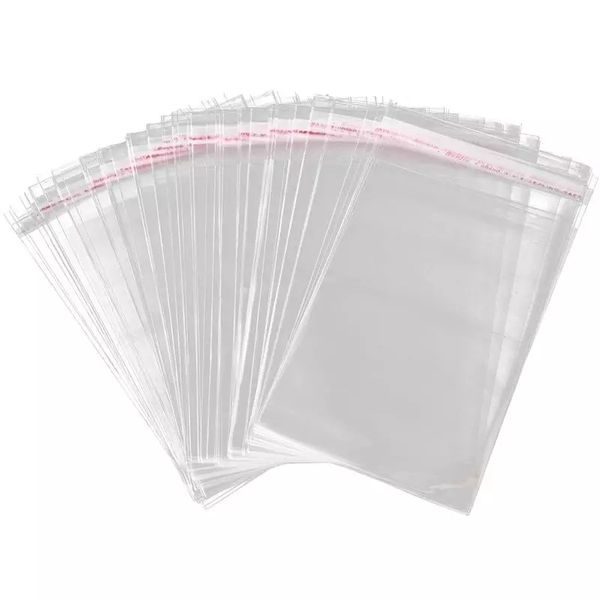 

16x24cm opp stickers self adhesive transparent plastic bag jewelry packaging bags gift bags self sealing poly opp bags ing