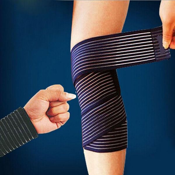 

knee elbow wrist ankle bondage cuff support wrap sport bandage compression strap belt fitness gym brace tape elastic band 642170, Black;gray