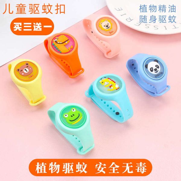 

luminous summer baby cartoon children children mosquito repellent bracelet hand clasp cute watch night market, Slivery;brown