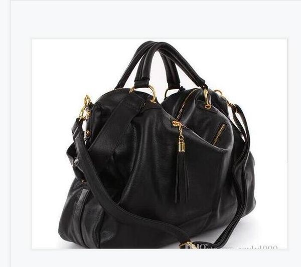 

2020 Women Bag Diagonal Crossbody Strap Bag Soft Leather Totes Casual Daypacks Single Shoulder Bag Handbag Purse, Black