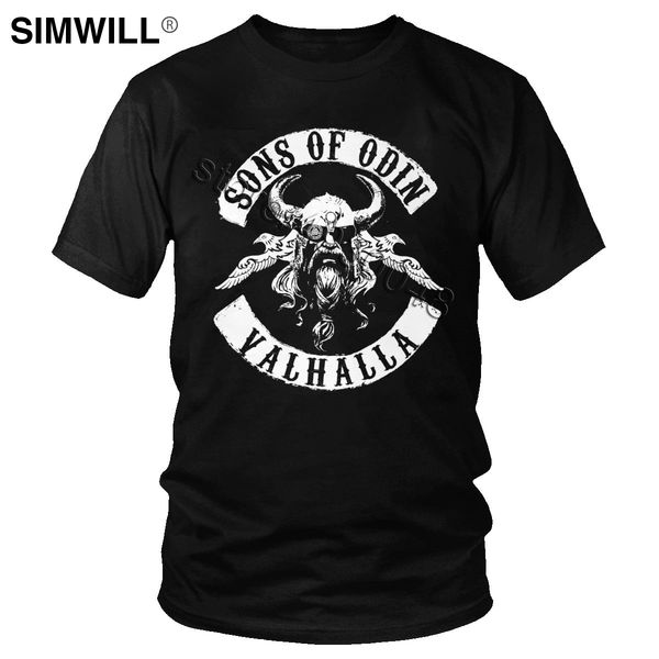 

stylish sons of odin valhalla men's printed viking streetwear short sleeve norse warrior tee gift hooded sweatshirt hoodie men t shirt
