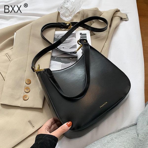 

bxx] solid color pu leather bags for women 2020 luxury fashion shoulder crossbody handbags trending lux hand bag hp092
