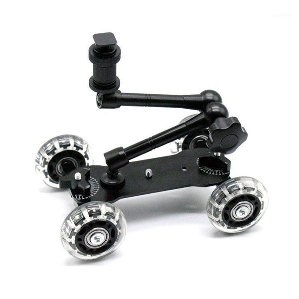 

mobile rolling sliding dolly stabilizer skater slider 11 inch articulating magic arm camera rail stand pgraphy car1