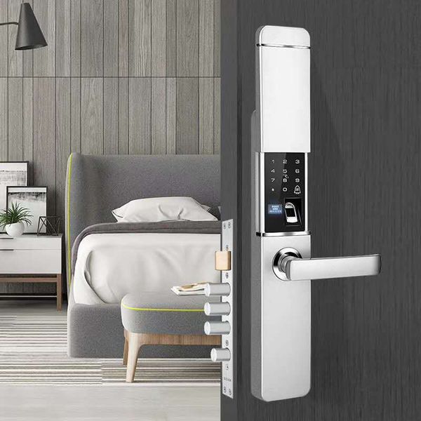 

2020 new security intelligent door lock biometric fingerprint lock digital lock safe eletronic door smart unlock