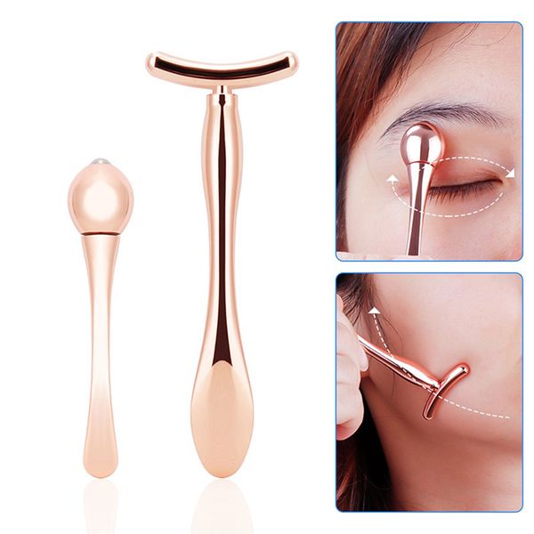 

eye massage stick anti eye pouch dark circles massager for eyes care tools t-shape face lifting thin face magic stick small