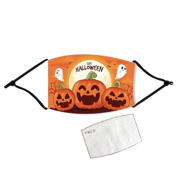 

1pc kids halloween print adjustable washable breathable face mask 1pc filter cotton breathable protective mask for kids wmtikn bdesybag