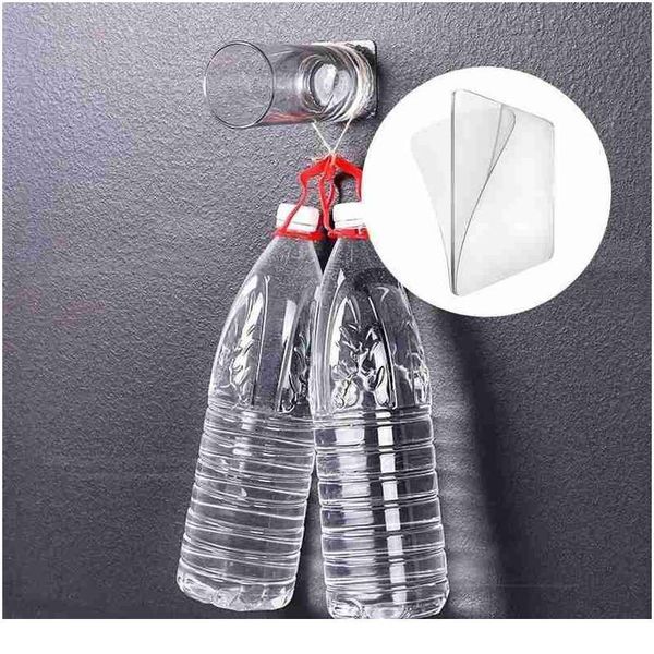 

1/5/10/20pcs double-sided transparent adhesive hook paste strong seamless tile hook bathroom supplies double-sided adhes jllqke