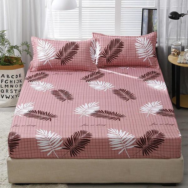

25 bed fitted sheet with 2 case pineapple printed bed linen mattress protector cover bottom sheet sets