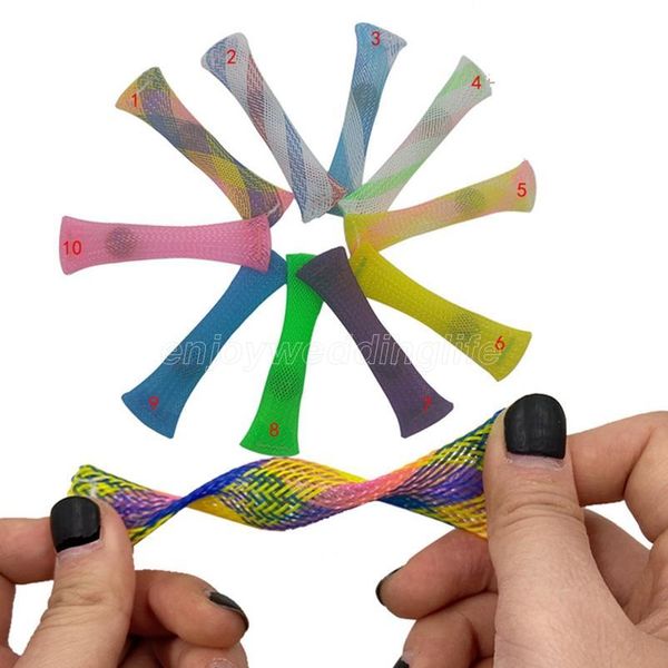 

sensory toys marbles ball toys stress relief hand toys braided mesh easy bend with marble party gift fy9376