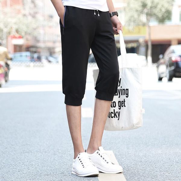 

a156 large size shorts men shorts for men summer color code male fitness men's casual fifth loose summer, Black