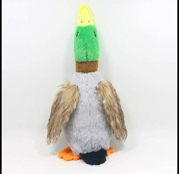 

new pet toy plush vocal duck dog toy 28cm simulation wild duck pet supplies 001